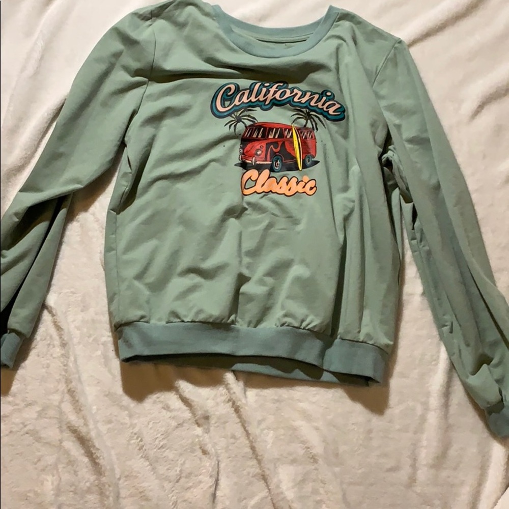 Olive green California classic sweatshirt✨